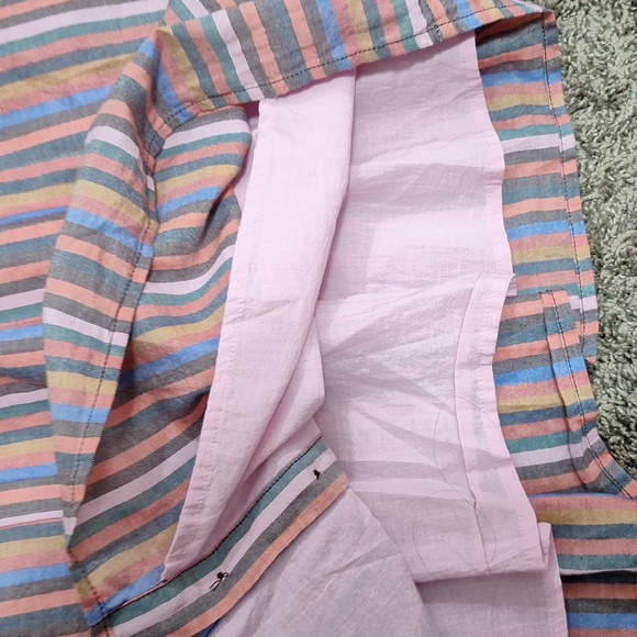 Madewell lined mini tank dress scoop neck button front - Small - Picture 6 of 11